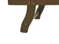 Lettino Prendisole con Cuscino AMANTEA PREMIUM II Legno d'acacia Grigio chiaro