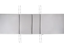 Lettino Prendisole con Cuscino AMANTEA PREMIUM II Legno d'acacia Grigio chiaro