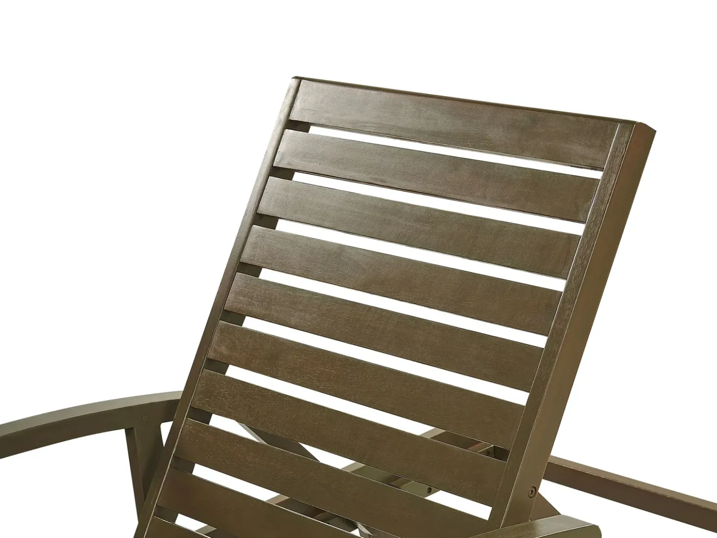 Lettino Prendisole con Cuscino AMANTEA PREMIUM II Legno d'acacia Verde
