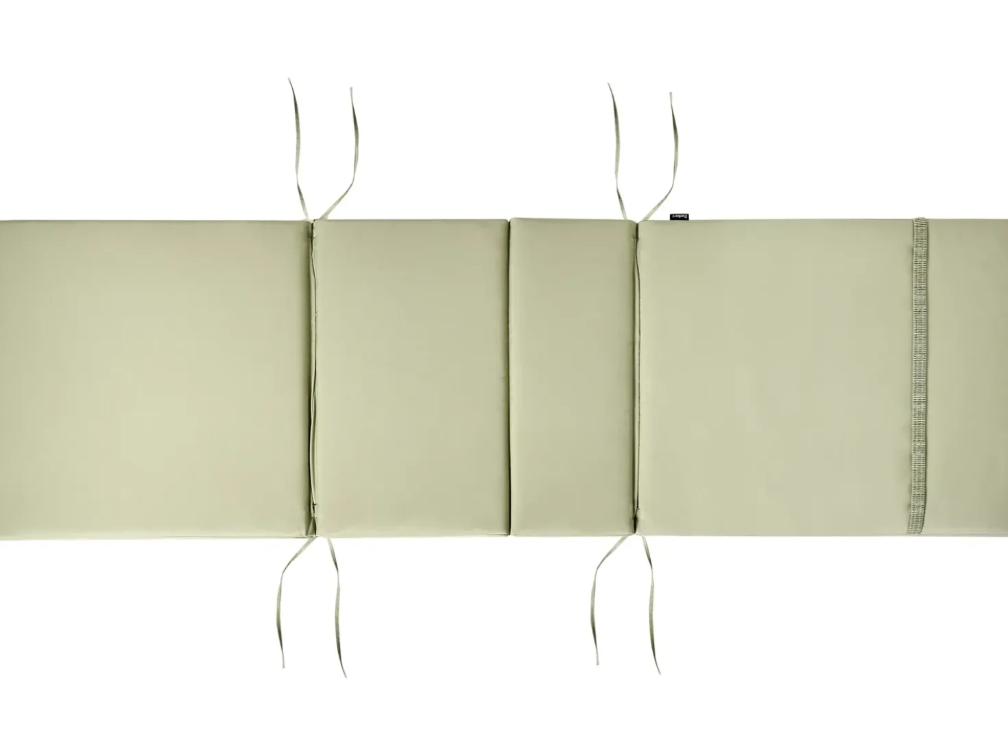 Lettino Prendisole con Cuscino AMANTEA PREMIUM II Legno d'acacia Verde