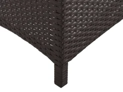 Lettino Prendisole con Cuscino VASTO Rattan sintetico (PE) Marrone