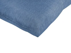 Lettino Prendisole con Cuscino CESANA PREMIUM Legno d'acacia Blu