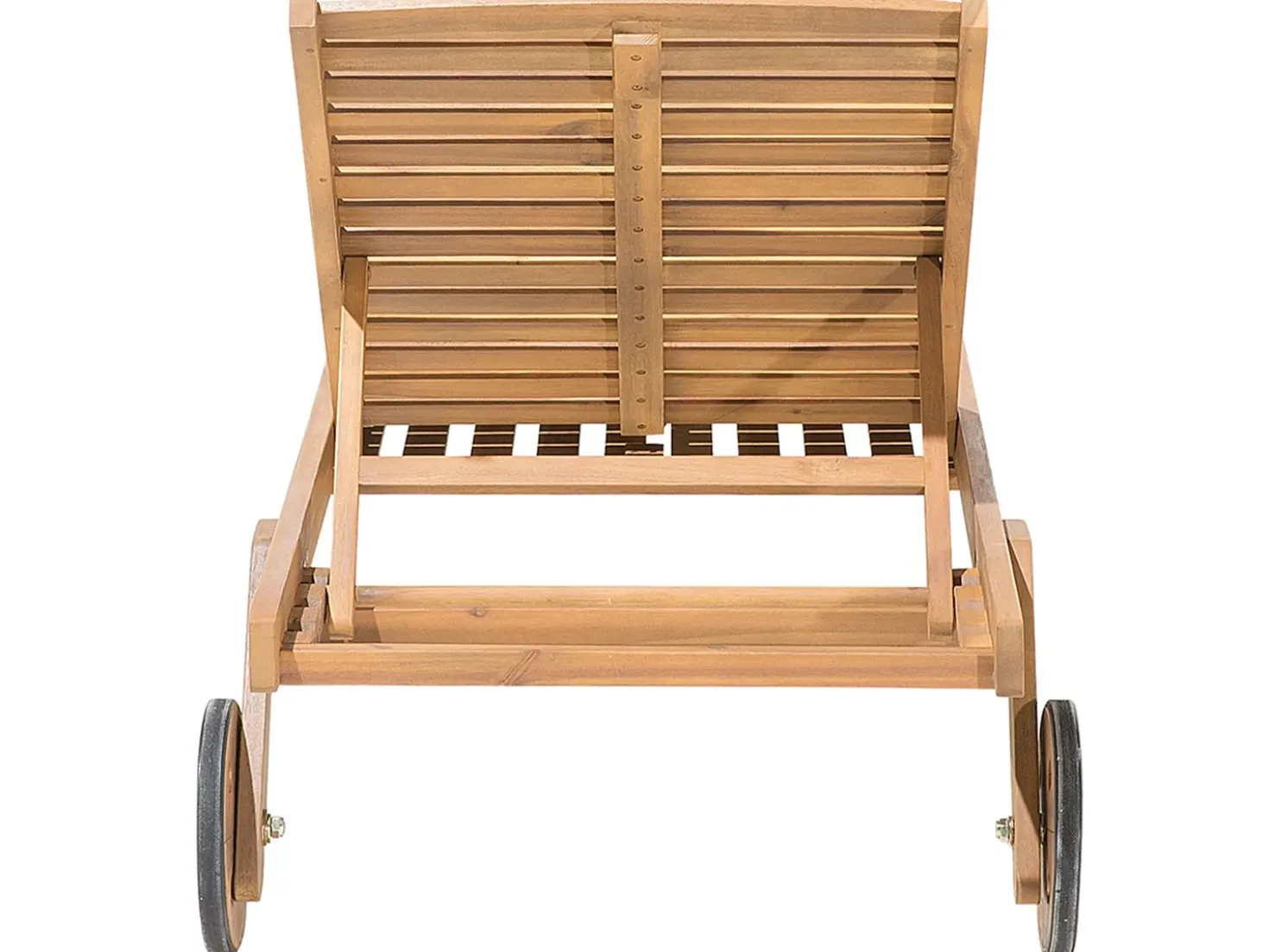 Lettino Prendisole con Cuscino CESANA PREMIUM Legno d'acacia Blu