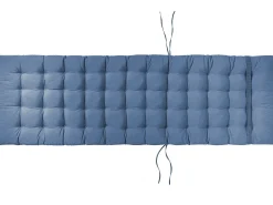 Lettino Prendisole con Cuscino CESANA PREMIUM Legno d'acacia Blu