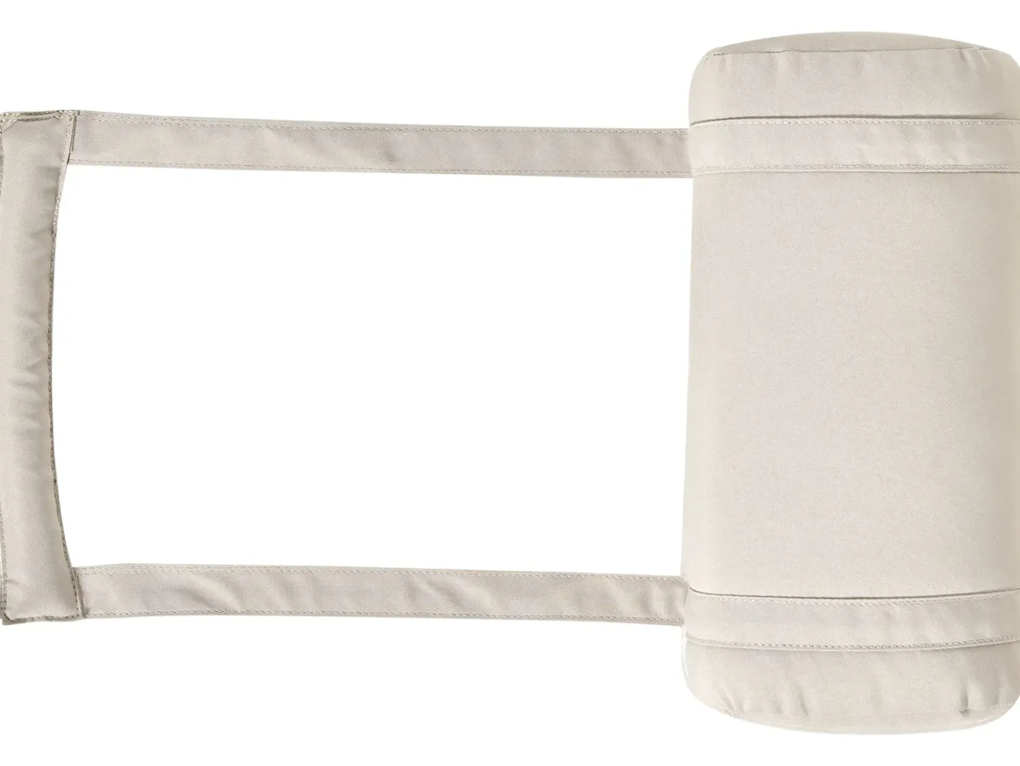 Lettino Prendisole con Cuscino JAVA PREMIUM Legno d'acacia Beige chiaro