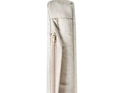 Lettino Prendisole con Cuscino JAVA PREMIUM Legno d'acacia Beige chiaro
