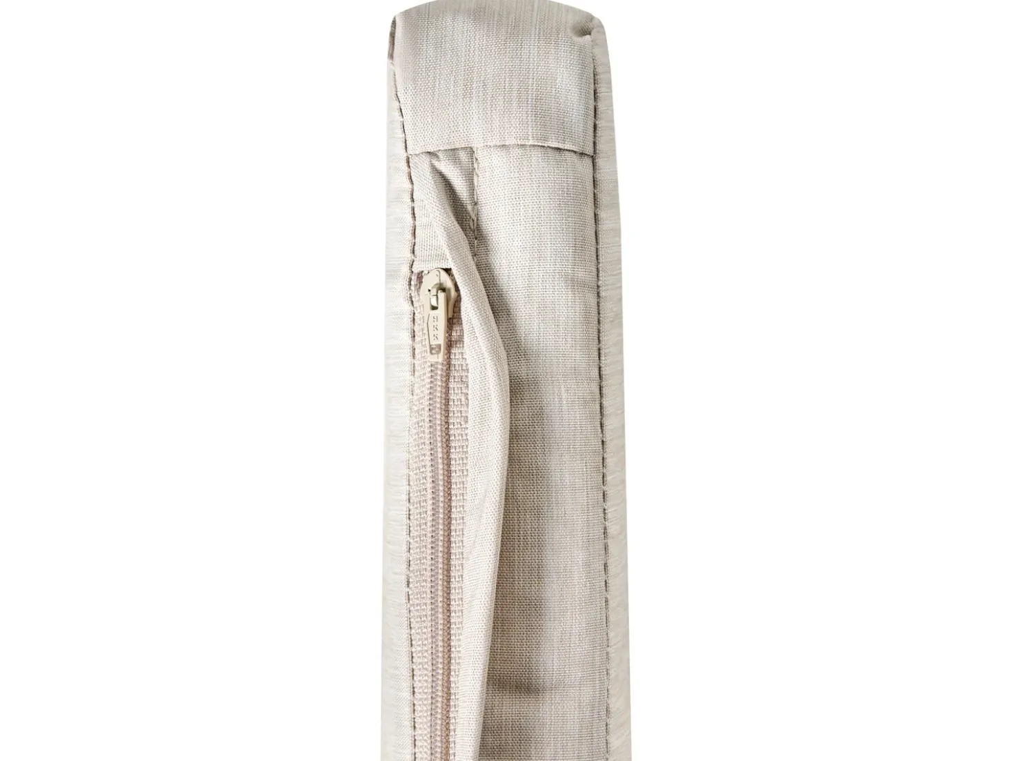 Lettino Prendisole con Cuscino JAVA PREMIUM Legno d'acacia Beige chiaro