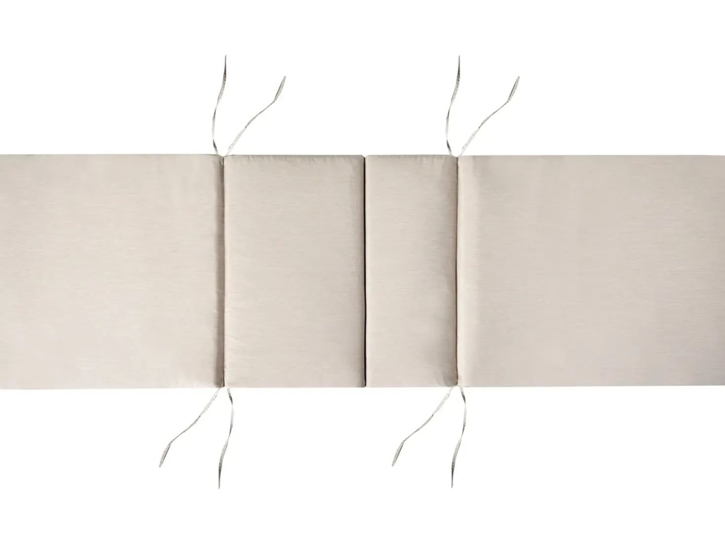 Lettino Prendisole con Cuscino JAVA PREMIUM Legno d'acacia Beige chiaro