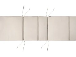 Lettino Prendisole con Cuscino JAVA PREMIUM Legno d'acacia Beige chiaro