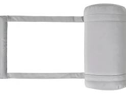Lettino Prendisole con Cuscino CESANA PREMIUM Legno d'acacia Grigio chiaro