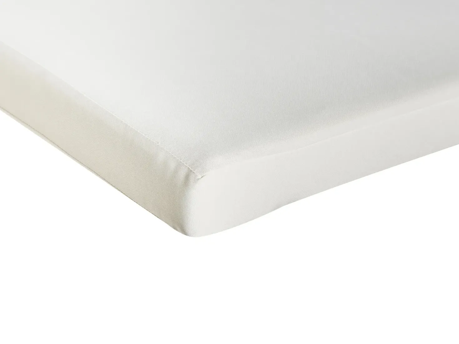 Lettino Prendisole con Cuscino AZZANELLO Legno d'acacia Bianco sporco