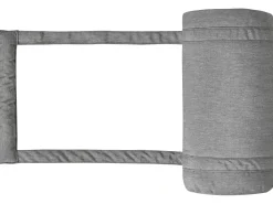 Lettino Prendisole con Cuscino CESANA PREMIUM Legno d'acacia Grigio melange