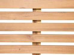 Lettino Prendisole con Cuscino CESANA PREMIUM Legno d'acacia Grigio melange