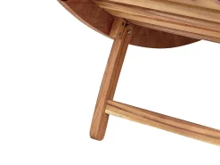 Lettino Prendisole con Cuscino LUINO Legno d'acacia Grigio
