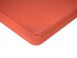 Lettino Prendisole con Cuscino JAVA PREMIUM Legno d'acacia Rosso