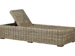 Lettino Prendisole con Cuscino PALESE Rattan Naturale