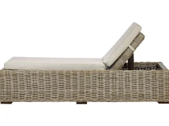 Lettino Prendisole con Cuscino PALESE Rattan Naturale