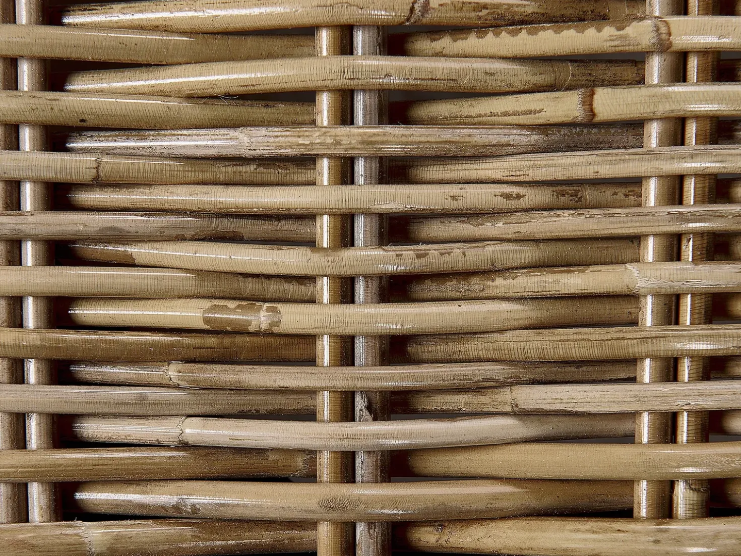 Lettino Prendisole con Cuscino PALESE Rattan Naturale