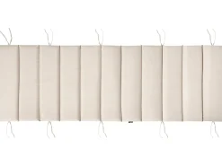 Lettino Prendisole con Cuscino BRESCIA PREMIUM Legno d'acacia Beige chiaro