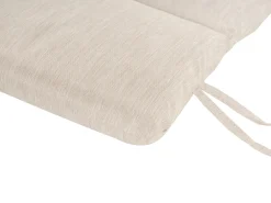 Lettino Prendisole con Cuscino BRESCIA PREMIUM Legno d'acacia Beige chiaro