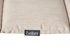 Lettino Prendisole con Cuscino BRESCIA PREMIUM Legno d'acacia Beige chiaro