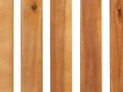 Lettino Prendisole con Cuscino FANANO Legno d'acacia Marrone