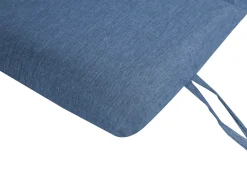 Lettino Prendisole con Cuscino BRESCIA PREMIUM Legno d'acacia Blu