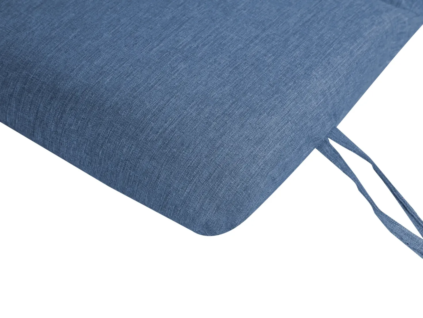 Lettino Prendisole con Cuscino BRESCIA PREMIUM Legno d'acacia Blu