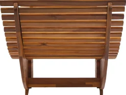 Lettino Prendisole con Cuscino BRESCIA PREMIUM Legno d'acacia Blu