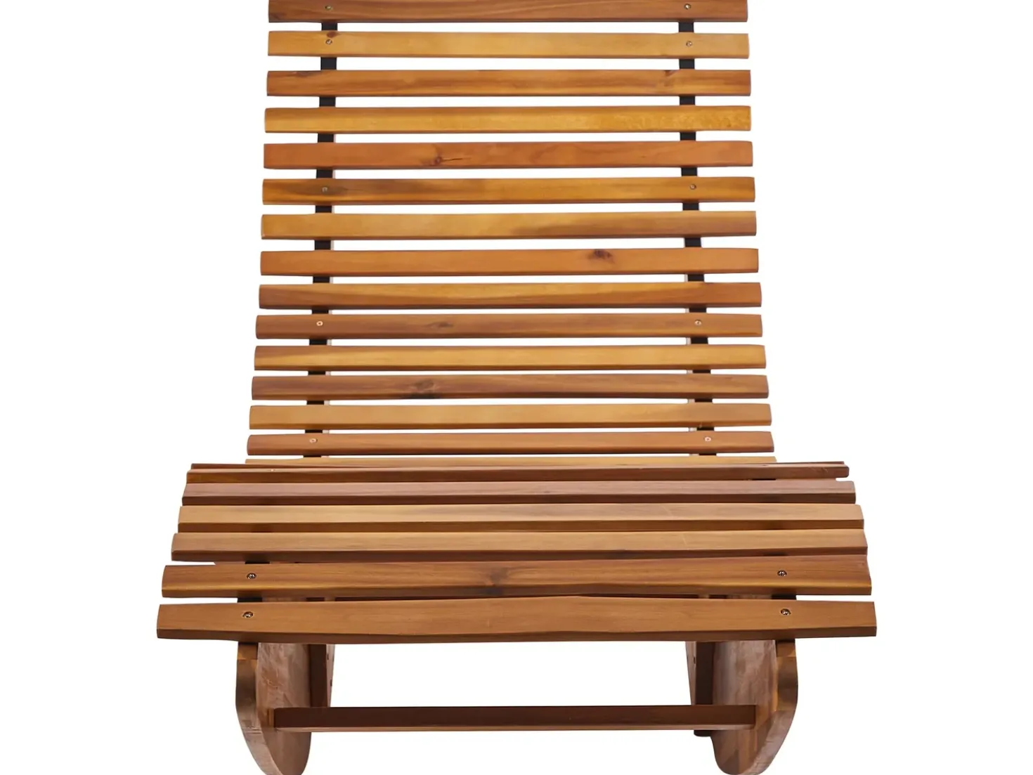 Lettino Prendisole con Cuscino BRESCIA PREMIUM Legno d'acacia Blu