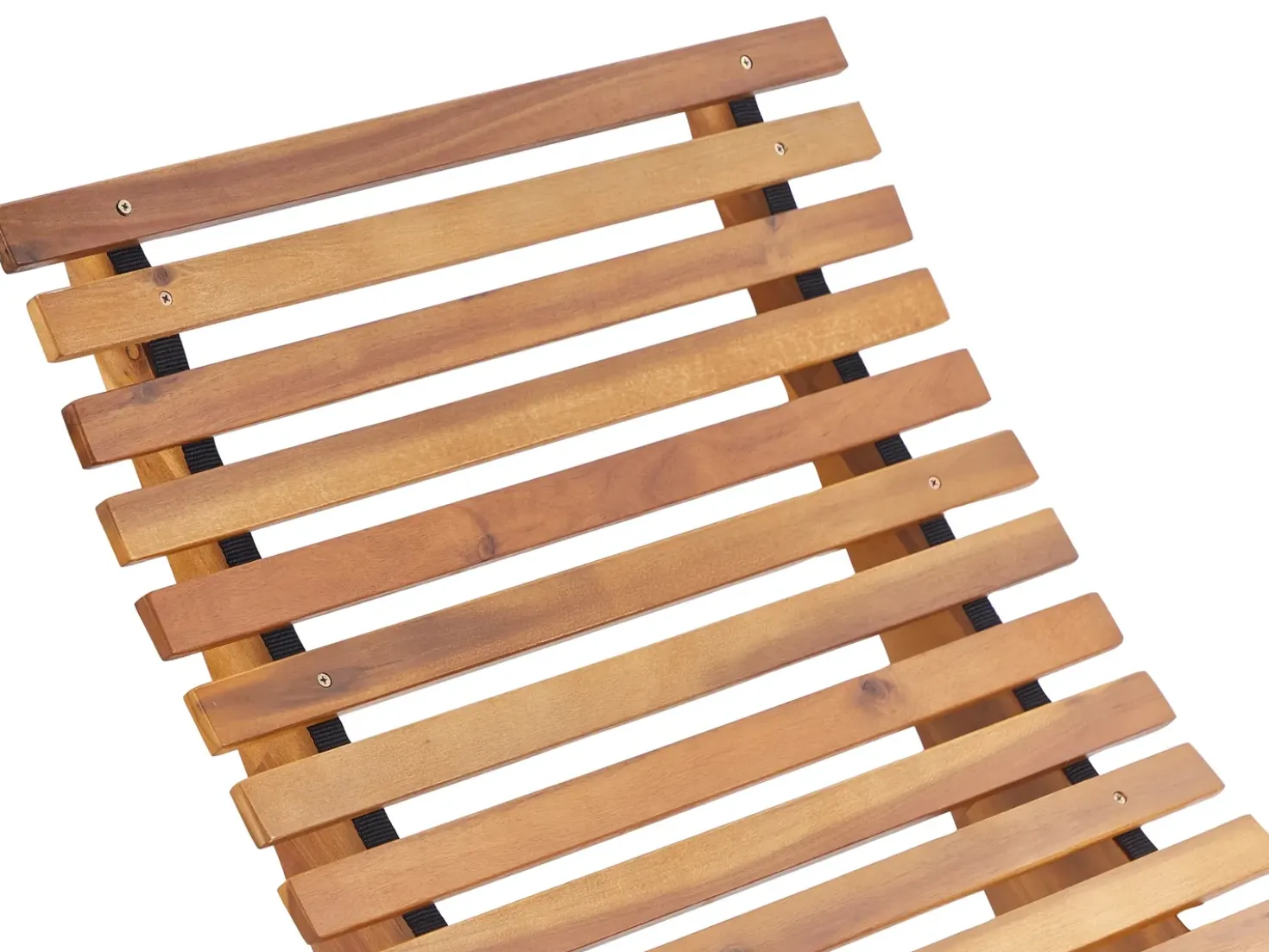 Lettino Prendisole con Cuscino BRESCIA PREMIUM Legno d'acacia Blu
