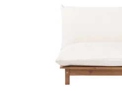 Lettino Prendisole con Cuscino SUNO Legno d'acacia Marrone chiaro