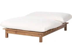 Lettino Prendisole con Cuscino SUNO Legno d'acacia Marrone chiaro