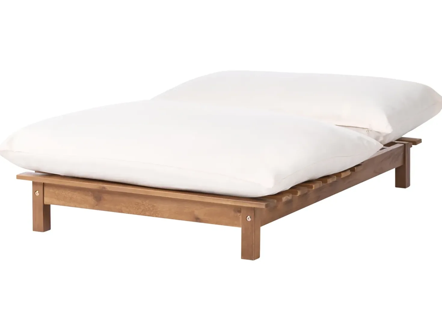 Lettino Prendisole con Cuscino SUNO Legno d'acacia Marrone chiaro