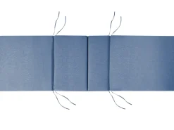 Lettino Prendisole con Cuscino TOSCANA PREMIUM Legno d'acacia Blu