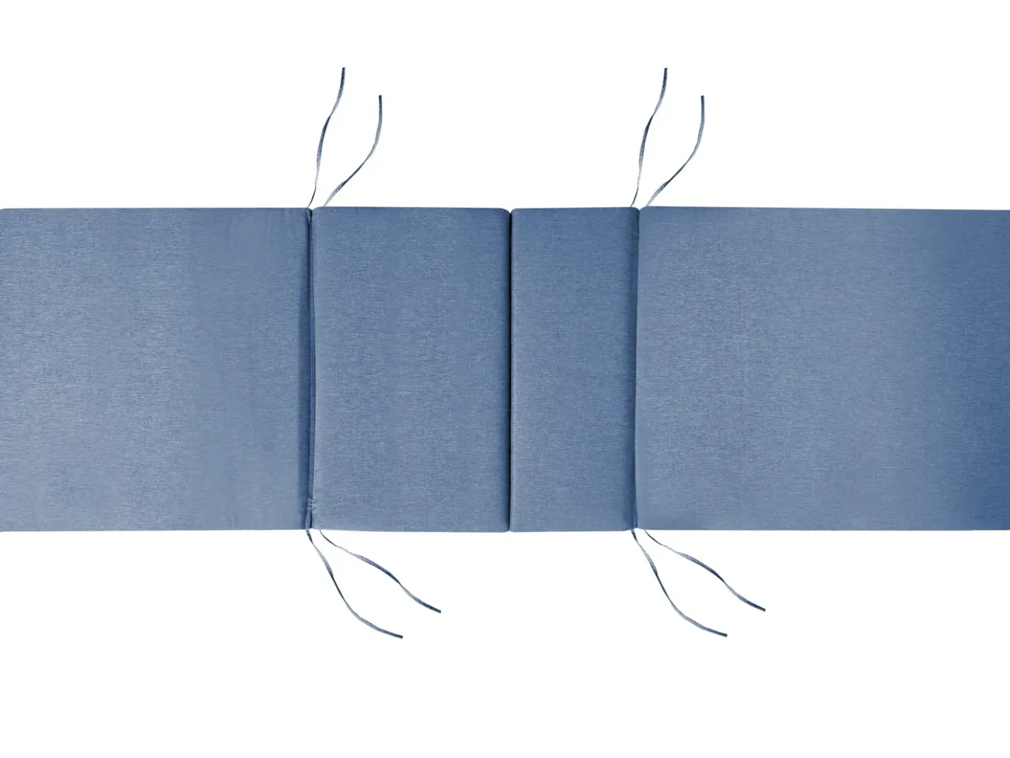 Lettino Prendisole con Cuscino TOSCANA PREMIUM Legno d'acacia Blu