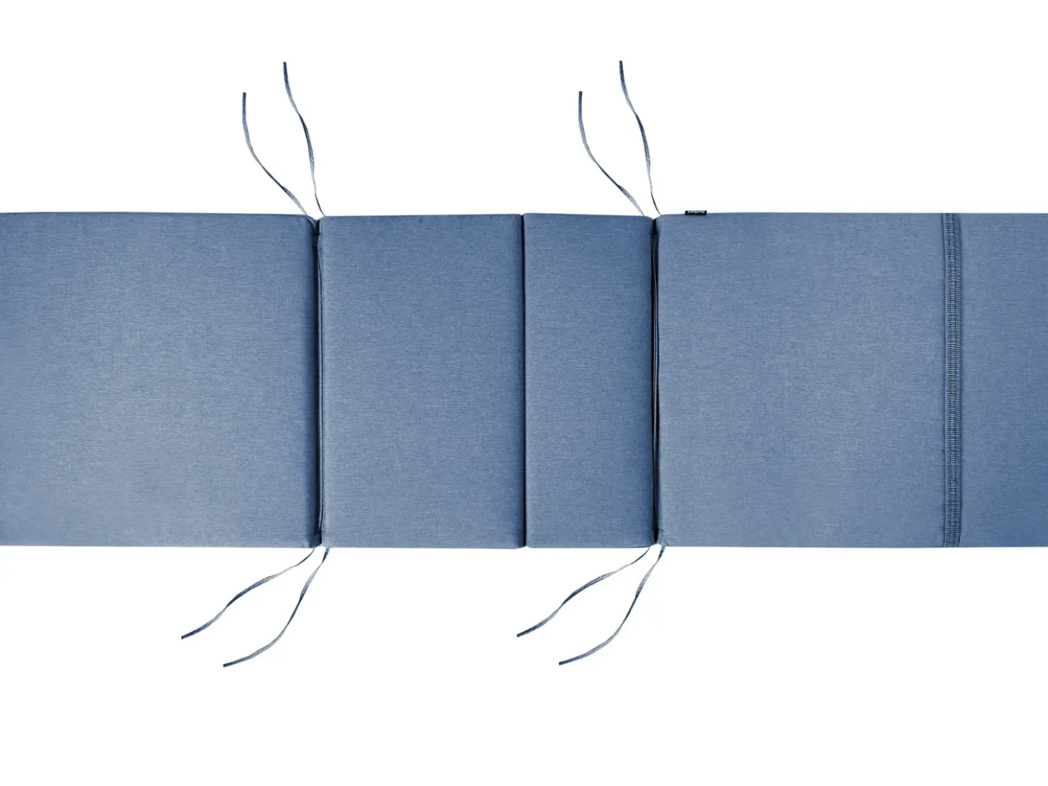 Lettino Prendisole con Cuscino TOSCANA PREMIUM Legno d'acacia Blu