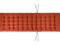 Lettino Prendisole con Cuscino CESANA PREMIUM Legno d'acacia Rosso