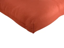 Lettino Prendisole con Cuscino CESANA PREMIUM Legno d'acacia Rosso