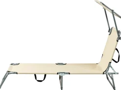 Lettino Prendisole FOLIGNO Metallo Beige