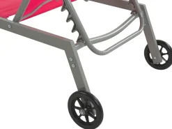 Lettino Prendisole LEVANZO Metallo Rosso