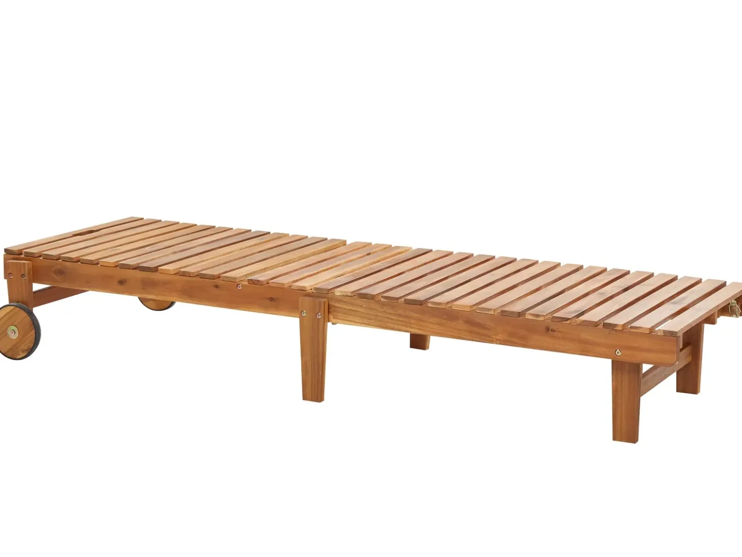 Lettino Prendisole PIETRALUNGA Legno d'acacia Marrone