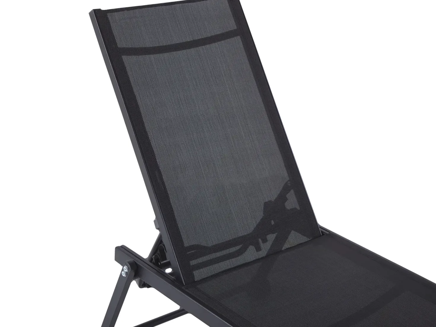 Lettino Prendisole PORTOFINO Metallo Nero