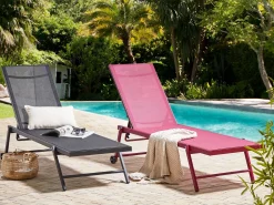 Lettino Prendisole PORTOFINO Metallo Nero