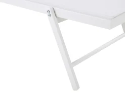 Lettino Prendisole PORTOFINO Metallo Bianco