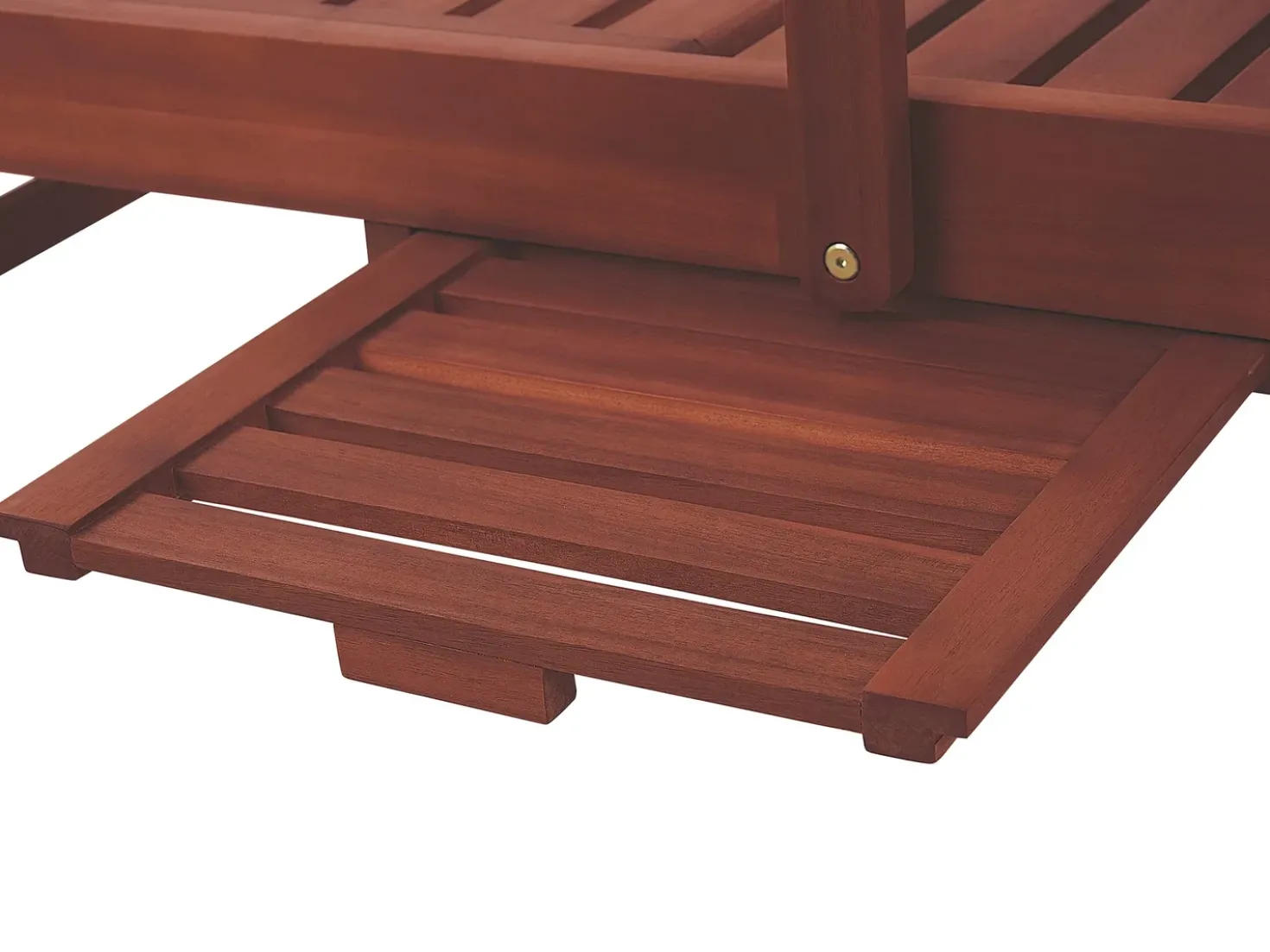 Lettino Prendisole TOSCANA Legno d'acacia Marrone scuro