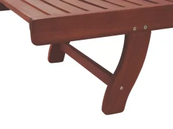 Lettino Prendisole TOSCANA Legno d'acacia Marrone scuro