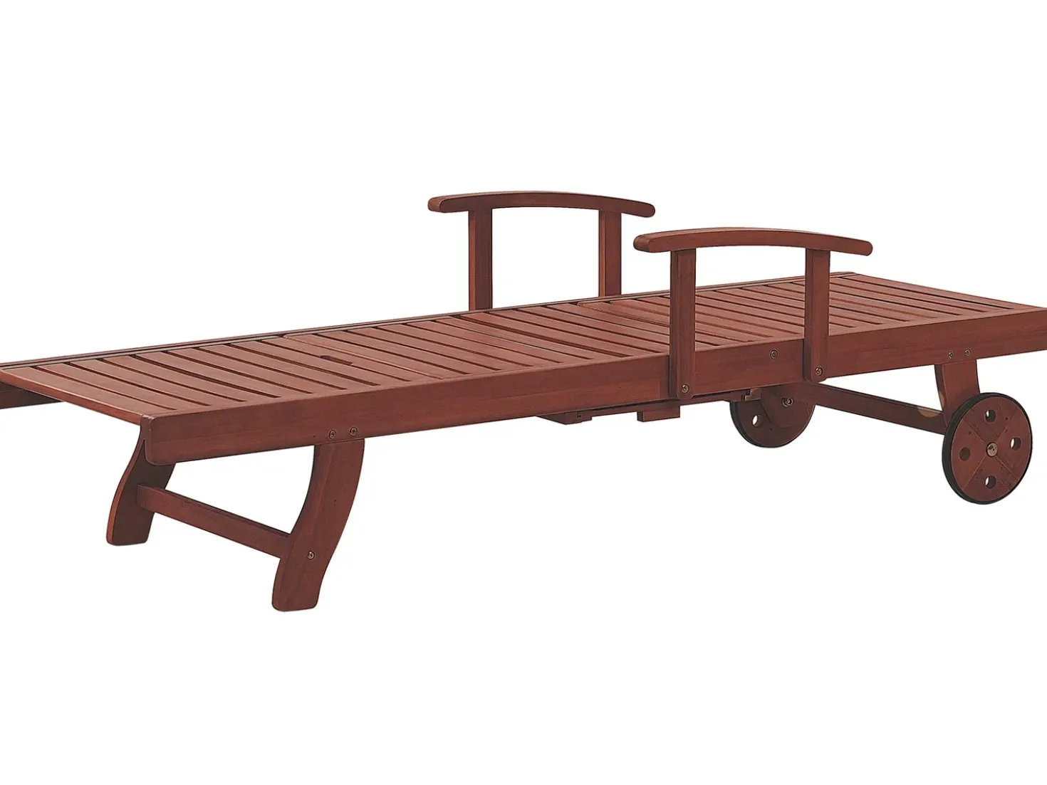 Lettino Prendisole TOSCANA Legno d'acacia Marrone scuro