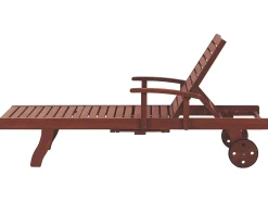 Lettino Prendisole TOSCANA Legno d'acacia Marrone scuro