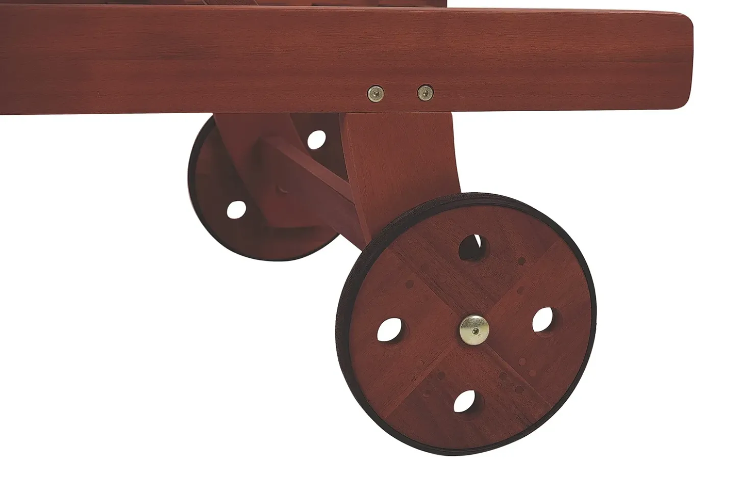 Lettino Prendisole TOSCANA Legno d'acacia Marrone scuro